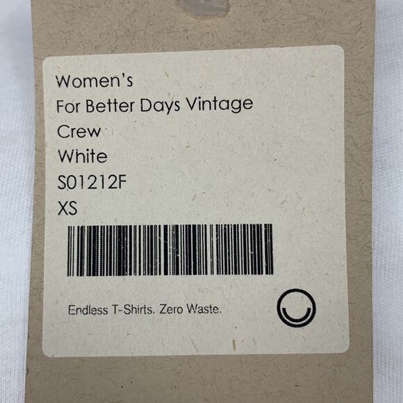 For Days Vintage NWT Top White For Better Days Embroiled on Gold Size XS - Picture 7 of 9